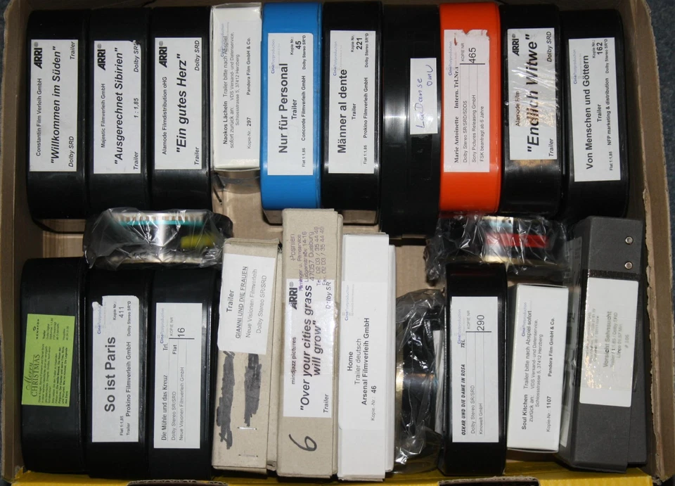 35mm-Filmtrailer Konvolut Kinowerbung diverse Arthouse-Filme 2006–2012 Lot #CP05