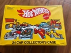 Vtg 1983 Hot Wheels 24 Car Collector's Case Storage Yellow BW No. 8227 + 16 Cars