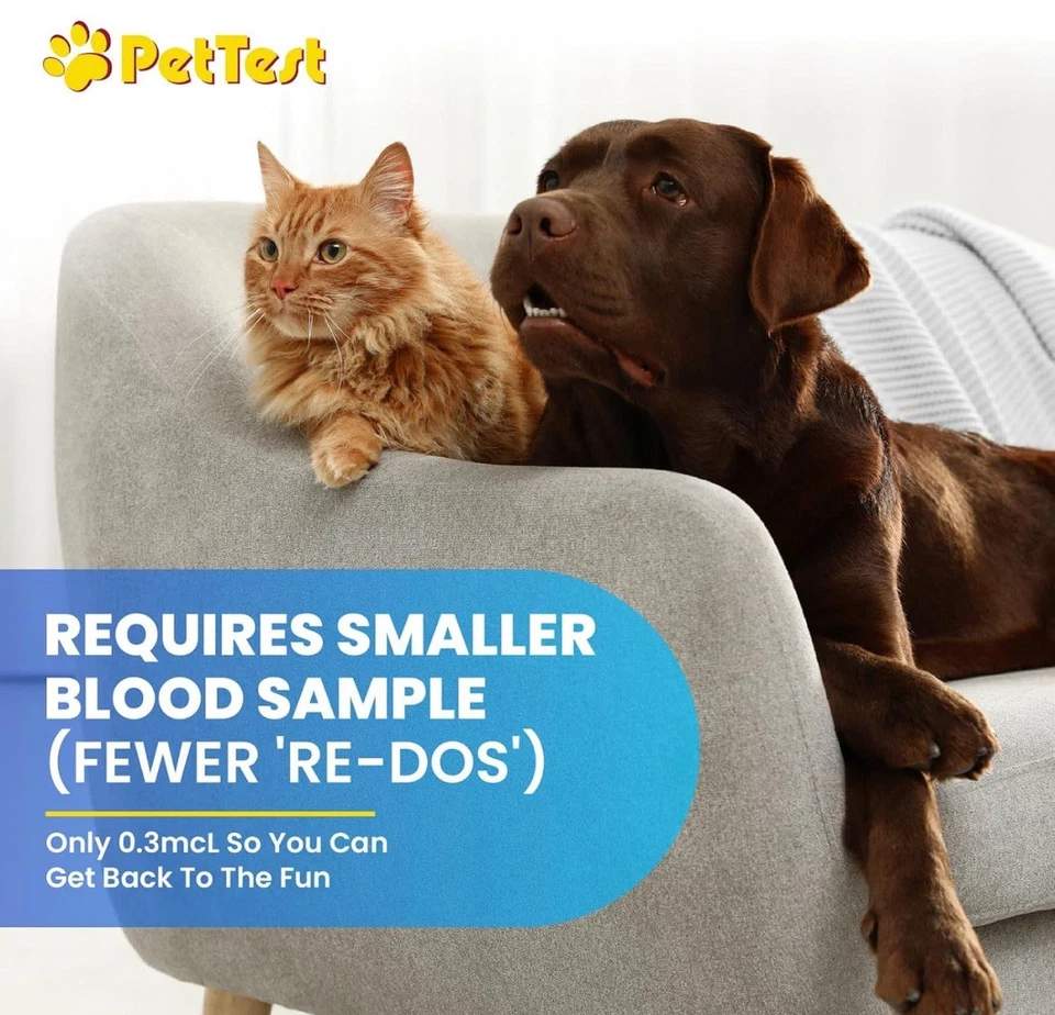 PetTest Безболезненный Набор для Мониторинга Глюкозы для Собак и Кошек, Диабетических Домашних Животных Кровь S... - Изображение 3 из 4