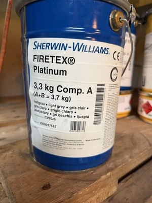 Sherwin-Williams FIRETEX Platinum 3,7 kg RAL 7035 2K Brandschutzbeschichtung