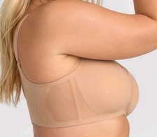 HONEYLOVE CROSSOVER WIRELESS BRA SAND NEW SIZE 38DDD/F/G