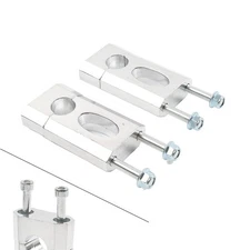 22mm 7/8'' Motor HandleBar Mount Clamp Risers For 50-125cc Dirt Pit Bike Silver