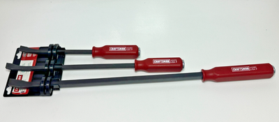 #ad NEW Craftsman USA 43395 3pc RED Hard Handle Strike Cap Pry Bar Set 12quot; 17quot; 25quot; $149.99