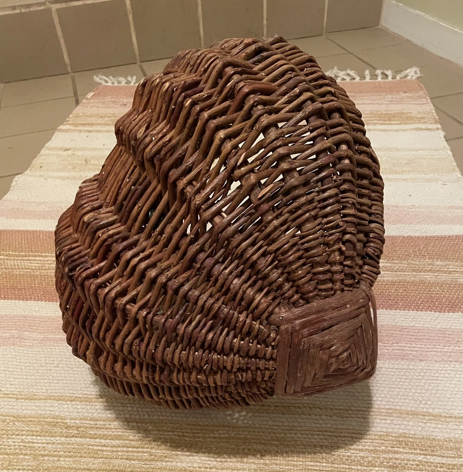 复古手工编织瓜形聚会篮 — 第 4/4 张图片