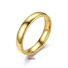 Ring aus Edelstahl Herren Damen Partnerring schlicht und edel  4mm 6mm