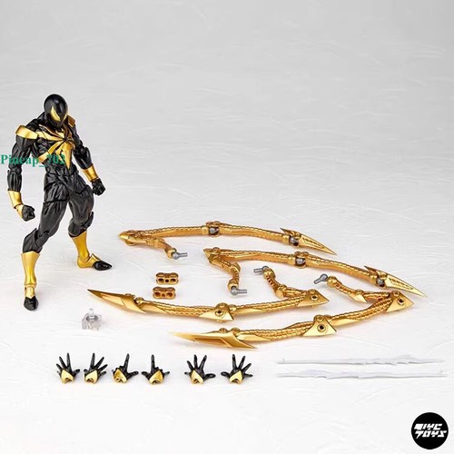 Kaiyodo Amazing Yamaguchi Revoltech No. 023 Spider-Man Iron Spider Action Figure - Picture 8 of 12