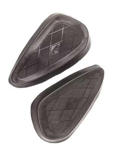 FOR BSA M20 M21 M23 RIGID & PLUNGER MODEL RUBBER KNEE PADS WITH METAL PLATES #V3 - Picture 5 of 6