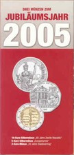 2-5-10 Euro 2005 SILBER" Jubiläumsjahr " *FOLDER/ KARTE*