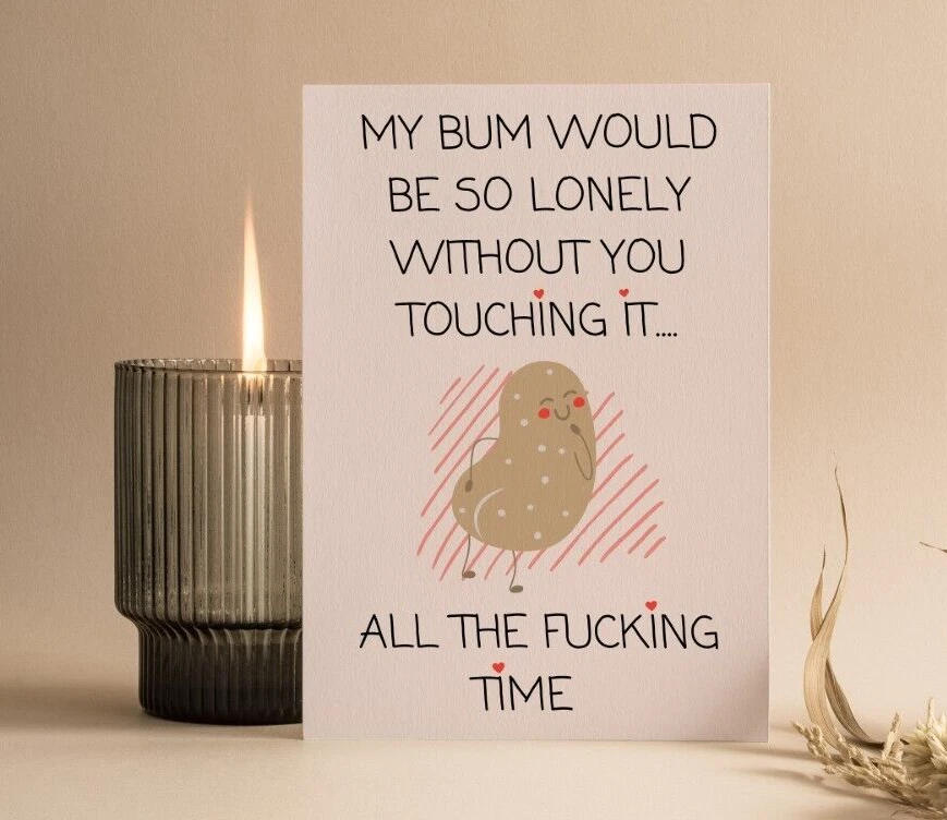 Tarjeta de San Valentín grosera | Cumpleaños | Tarjeta de San Valentín para novio o esposo Foto 2 de 4