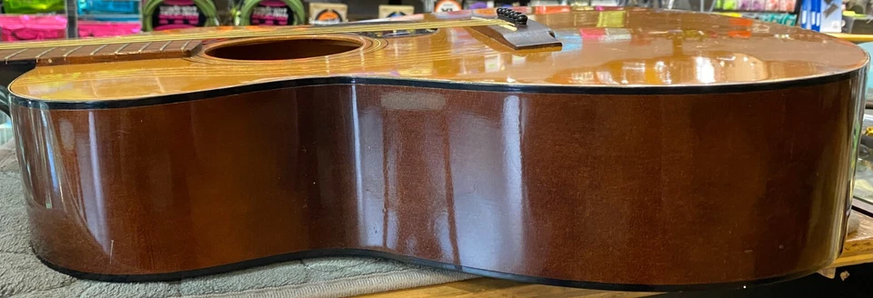 1971 Yamaha FG-110 Natural Gloss Finish Grand Concert Acoustic Guitar - Image 4 of 4