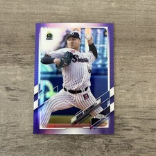2021 Topps Chrome NPB #5 Naruki Terashima Purple Refractor /299