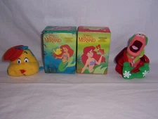 1989 Disney McDonalds Little Mermaid FLOUNDER SEBASTIAN Plush Christmas Ornament