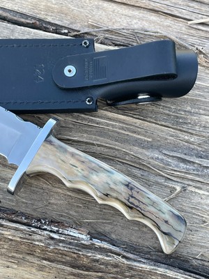 BUCK CUSTOM 124 PRE-HISTORIC LEROY REMER KNIFE RRR KNIVES SUPER  