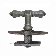 Oliva Finestra Antico Maniglia Ferro Quarto di Giro Vecchio Polygon 12-18mm