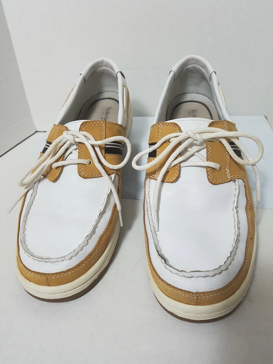 Timberland Classic leather boat shoes - White