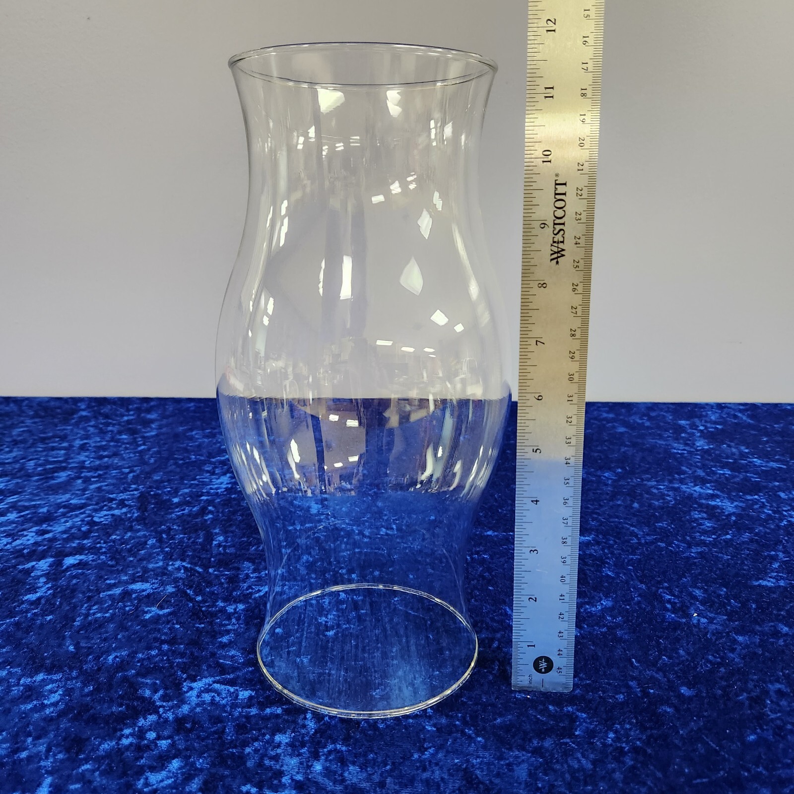 LARGE 11.5" CLEAR GLASS HURRICANE LAMP CANDLE CHIMNEY GLOBE SHADE 4.75