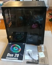 PC Case Boitier micro ATX THERMALTAKE S100 TG Noir MOD CG36cm +Ventilo ARGB 20cm