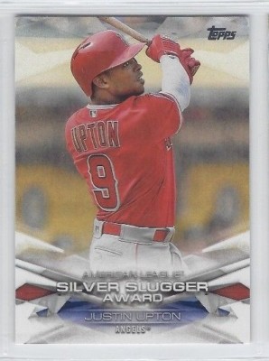 JUSTIN UPTON 2018 Topps Series 1 Base MLB AWARDS Insert 