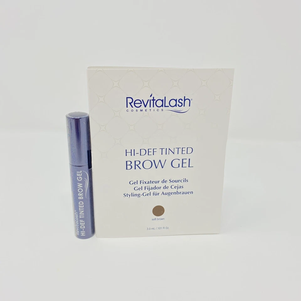 GEL DE CEJAS TINTADO DE ALTA DEFINICIÓN REVITALASH - Marrón suave 3 ml / 0,101 fl oz muestras 2x Foto 2 de 4