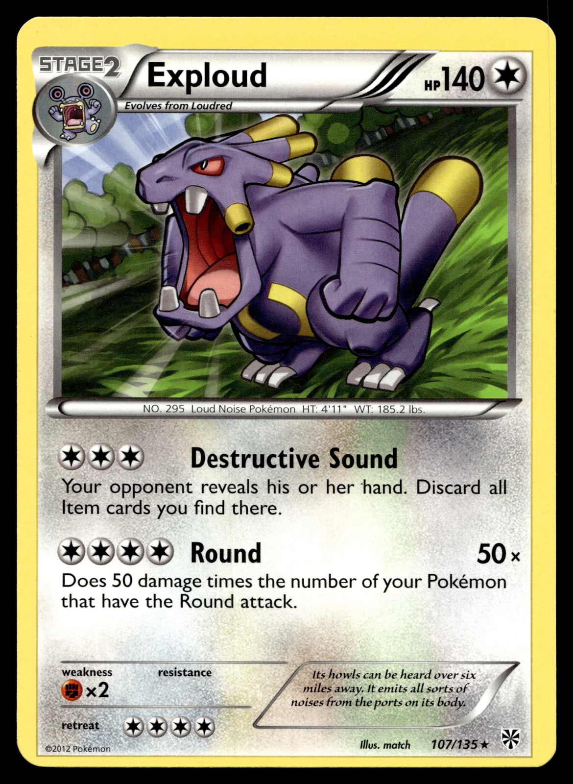 Pokemon Plasma Storm 107/135 Exploud