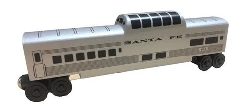 Wooden Whittle Shortline Railroad Santa Fe 501 Dome Observation TRAIN CAR - Picture 2 of 6