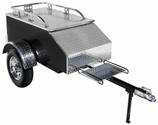Pull Behind Motorcycle Trailer Aluminum Enclosed Used for Tow Cargo