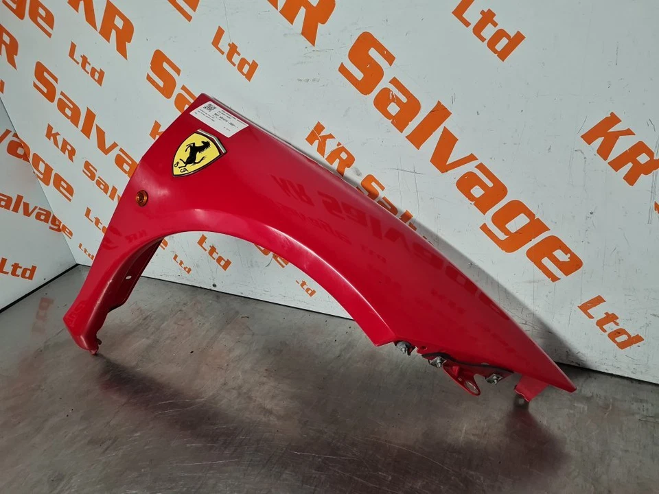 2009-2014 FERRARI 458 WING FENDER PANEL DRIVER OFF SIDE RIGHT FRONT RED - Image 2 of 4