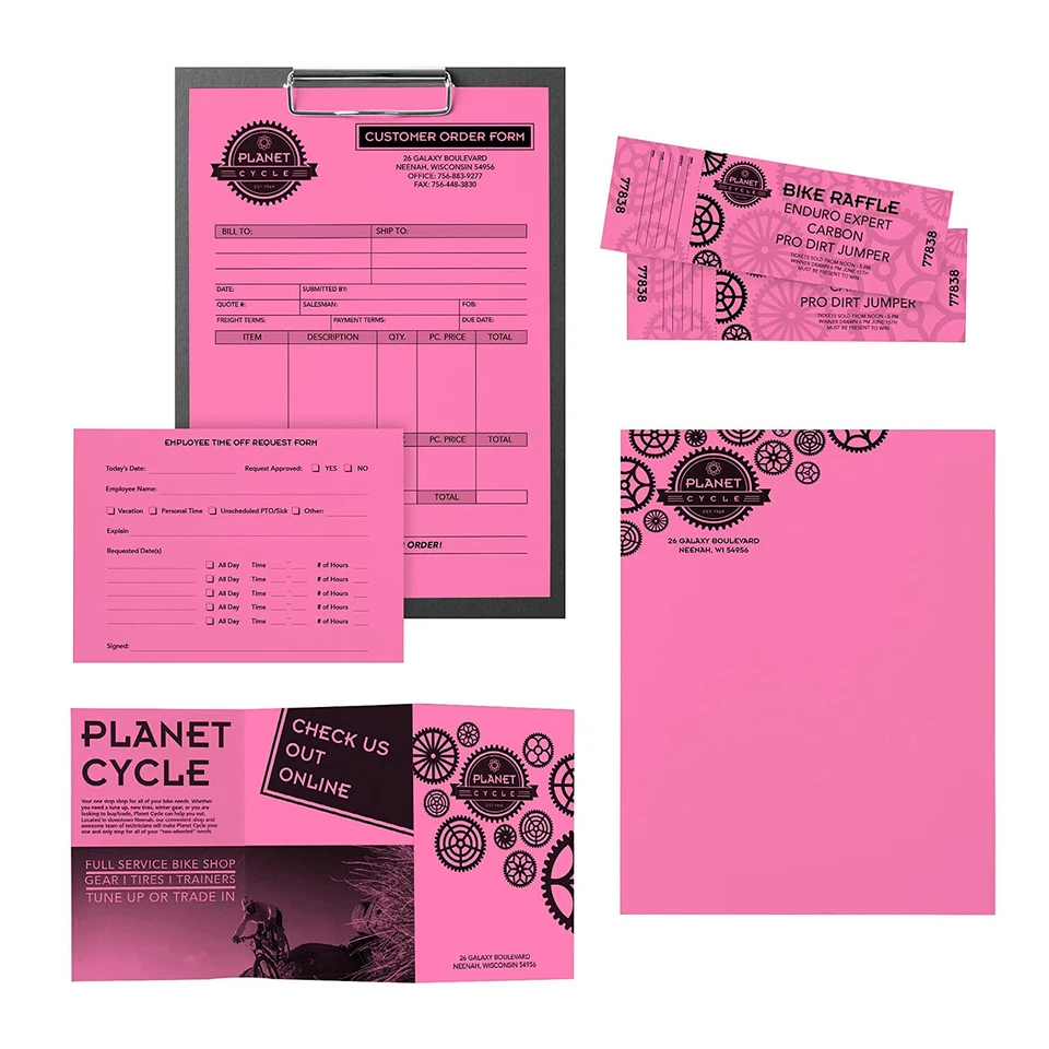 Astrobrights Colored Cardstock, 8.5 x 11, 65lb (176gsm), Pulsar Pink, 250 Sheets - Image 2 of 4