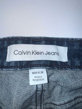 Calvin Klein Straight Leg Jeans Mens 34 x 30 Medium Wash Denim Pants