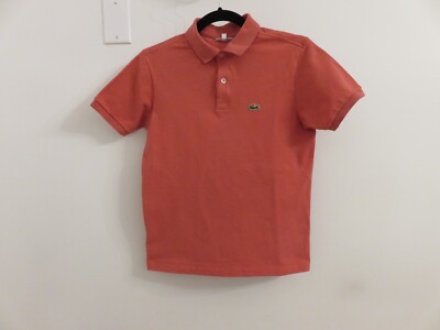 Lacoste polo tshirt girls coral pink size 14