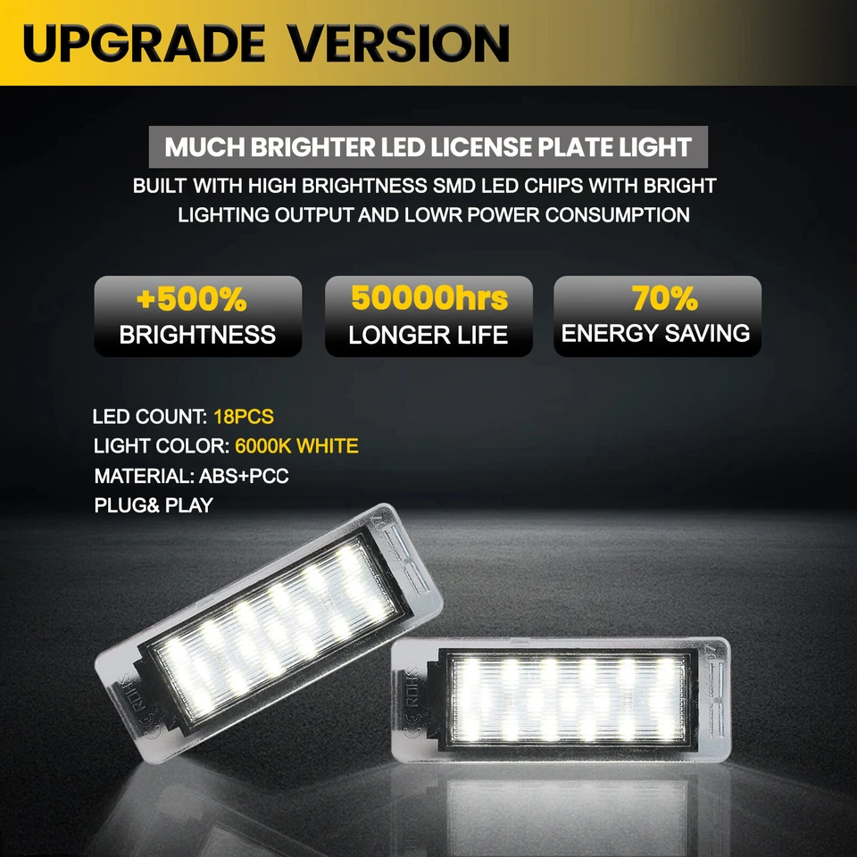 Luces de etiqueta de lámpara de matrícula LED para Chevy Corvette Cadillac Buick GMC 2012~20 Foto 2 de 4