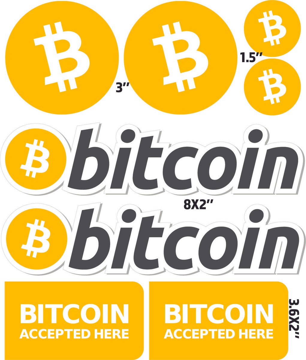 BITCOIN CRYPTO Cryptocurrency Stickers Logo Die-Cut Vinyl LAPTOP CAR TRUCK  DECAL | eBay
