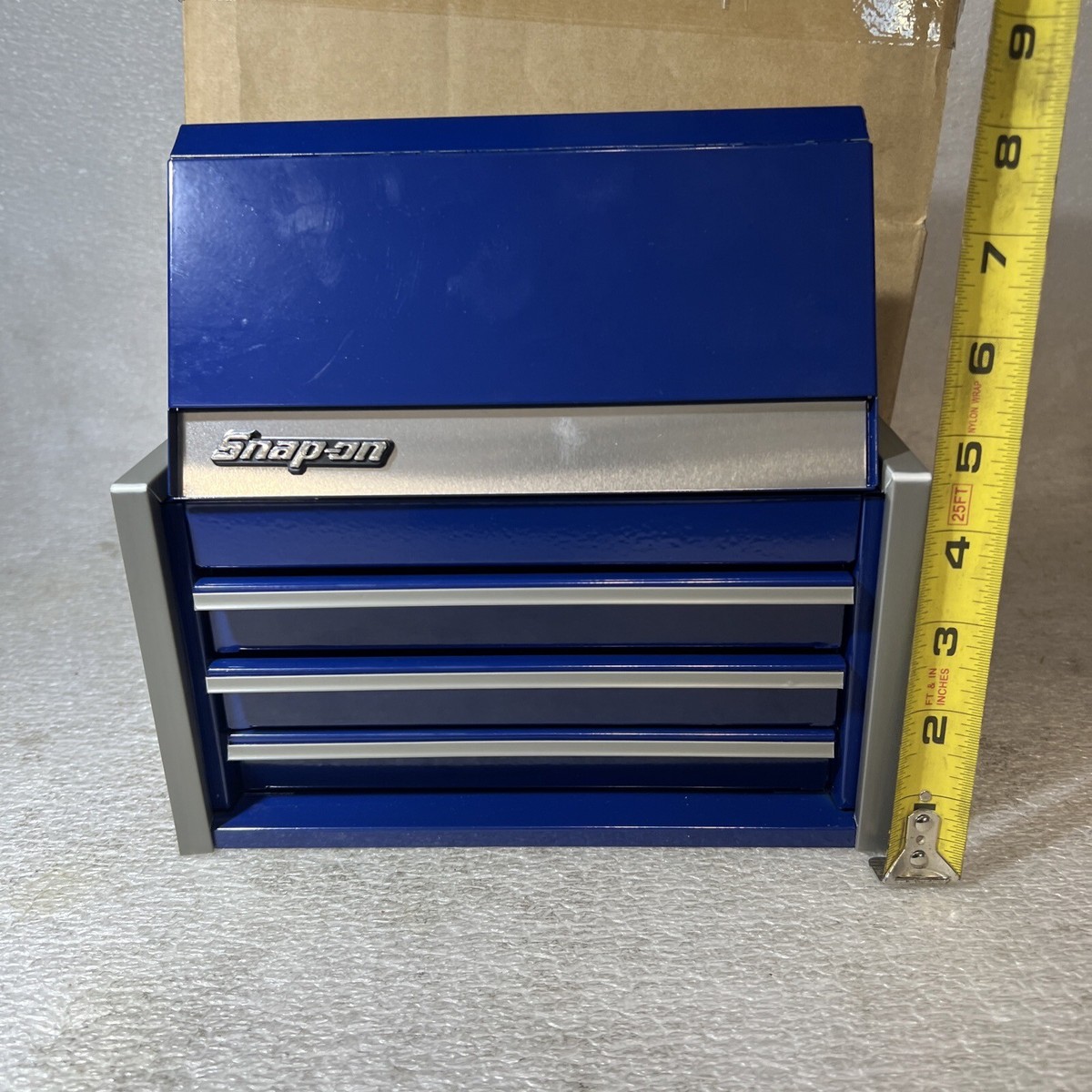 Snap-on Midnight Blue Mini Micro Tool Box ~ Top Chest Snap-on Midnight Blue Mini Micro Tool Box ~ Top Chest