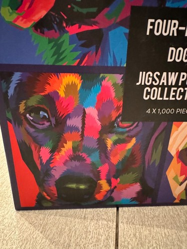 Professor Puzzle Jigsaw Four-In- One Anstract Dogs Collection 4 X 1,000 NIB - 第 3/12 張圖片