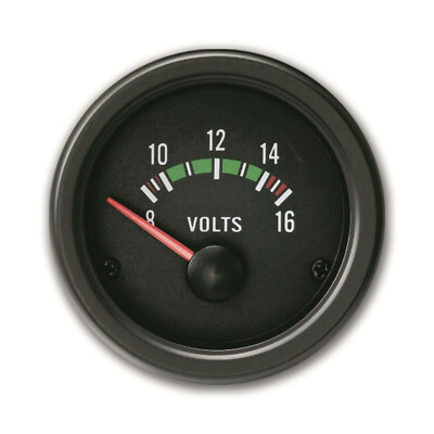 Jom Youngtimer ZusatzInstrument 12 Volt Anzeige Instrument 52mm Rallye Schwarz
