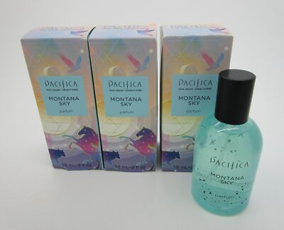 Pacifica MONTANA SKY 100% Vegan PARFUM 2 oz. - Lot of 3