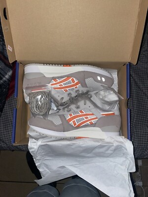Kith Ronnie Fieg X Asics Gel Lyte III Remastered Super Orange Size 10   