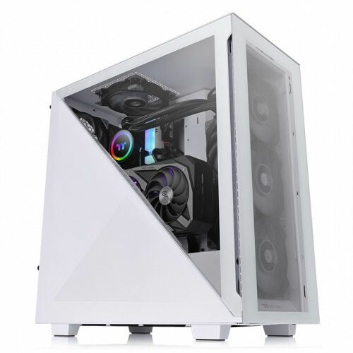 Thermaltake Divider 300 TG Snow White Mid Tower Case, CA-1S2-00M6WN-00 - Picture 1 of 6