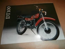 Original 1978 Yamaha DT100 Motorcycle Sales Brochure