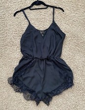 black lace romper