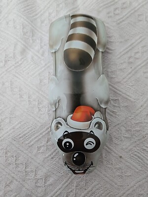 Vintage Duri Duri Pand Shaped Made In Korea Tin Metal Pencil Boxes 8 