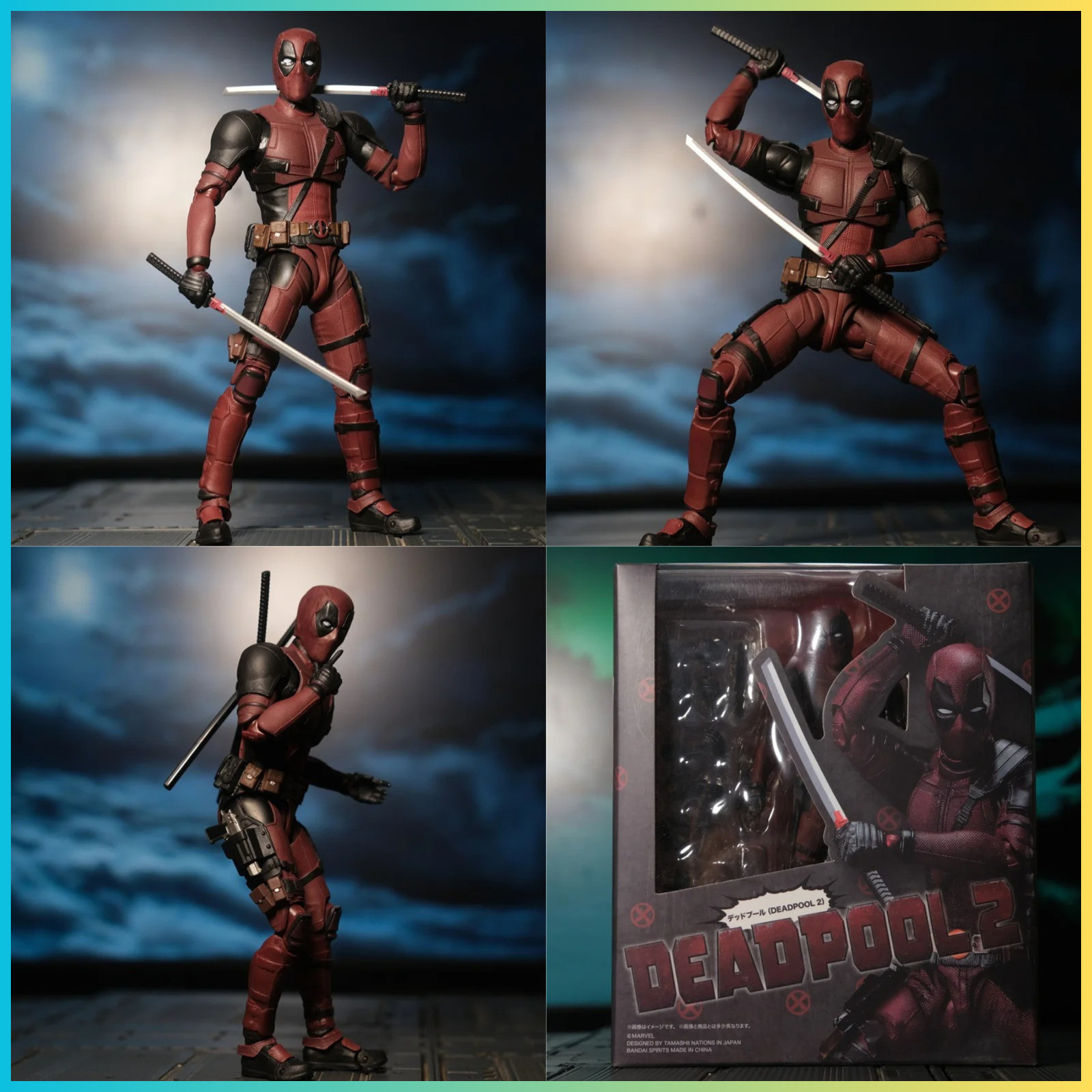 Figurine Deadpool 2 articulée 16 cm stable sans décoloration