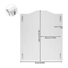 Porta a battente in legno bianco da parete doppia mezza porta caffè salone bar con cerniera
