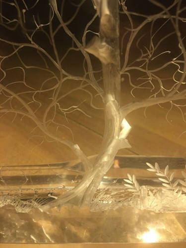 1985 CARVED ACRYLIC TREE LUCITE SCULPTURE SIGNED BY John Miller - Picture 4 of 8