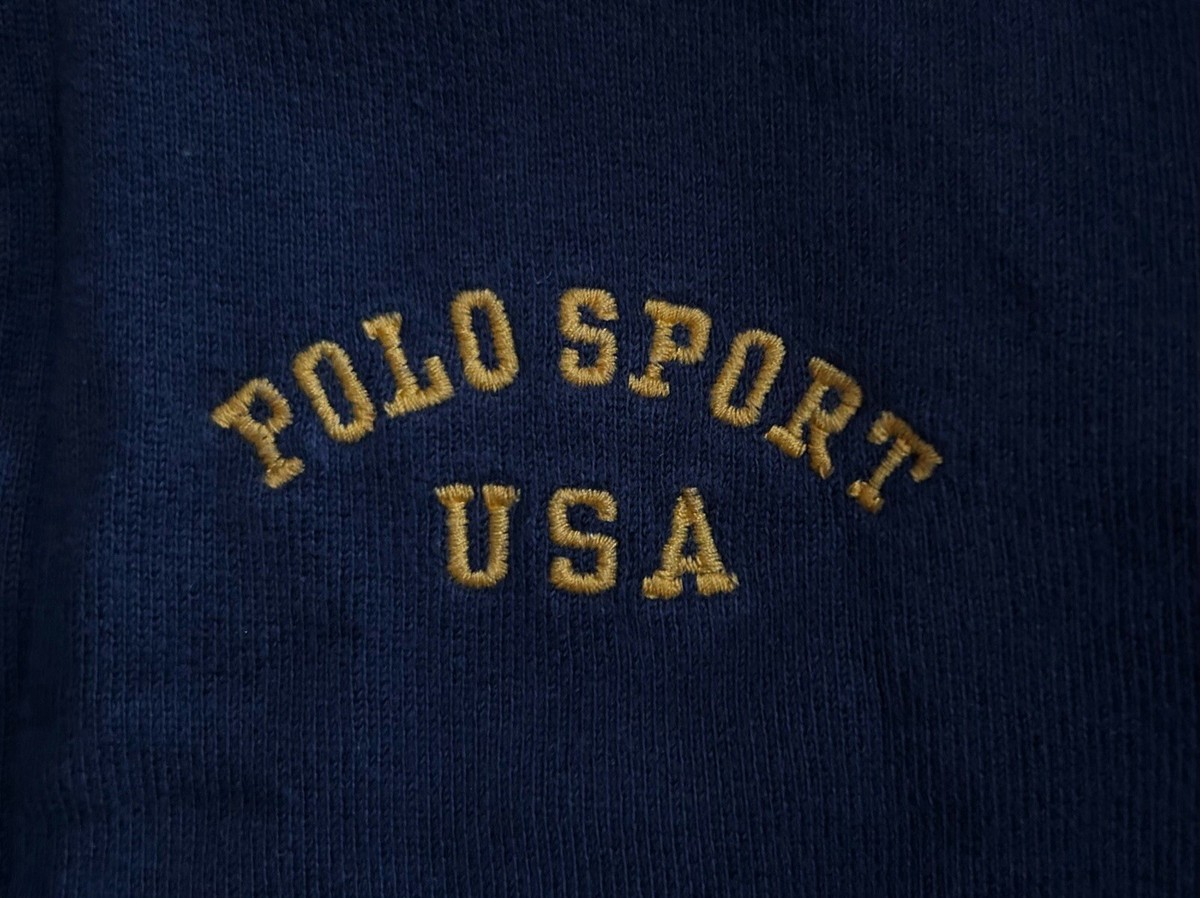 vintage polo sport by ralph lauren full zip hoodie jacket youth