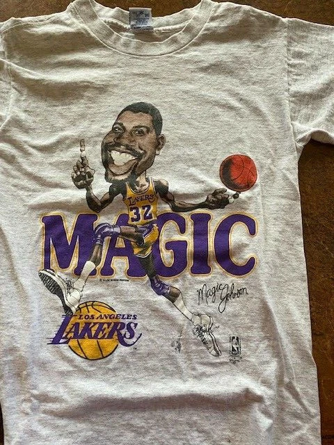 Magic Johnson La Lakers Caricature Shirt - High-Quality Printed Brand