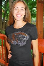 Missouri Tigers  rhinestone bling short sleeve shirts sz medium and sz large