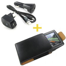 NAVI TASCHE/ETUI 3in1 LADEKABEL/NETZTEIL Navigon 5115 8110 8310 8410 Live