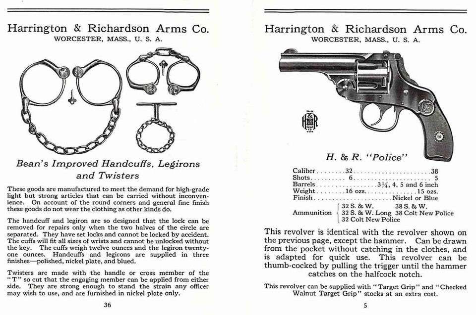 Harrington &amp; Richardson Arms 1930 Gun Catalog | eBay