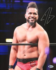 Tanga Loa Signed 11x14 Photo BAS COA WWE New Japan Pro Wrestling Bullet Club GOD